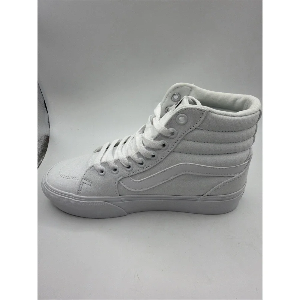 VANS Off The Wall Women's Canvas‎ White Filmore Hi Pla VN0A5EM7WHT Size 6. New